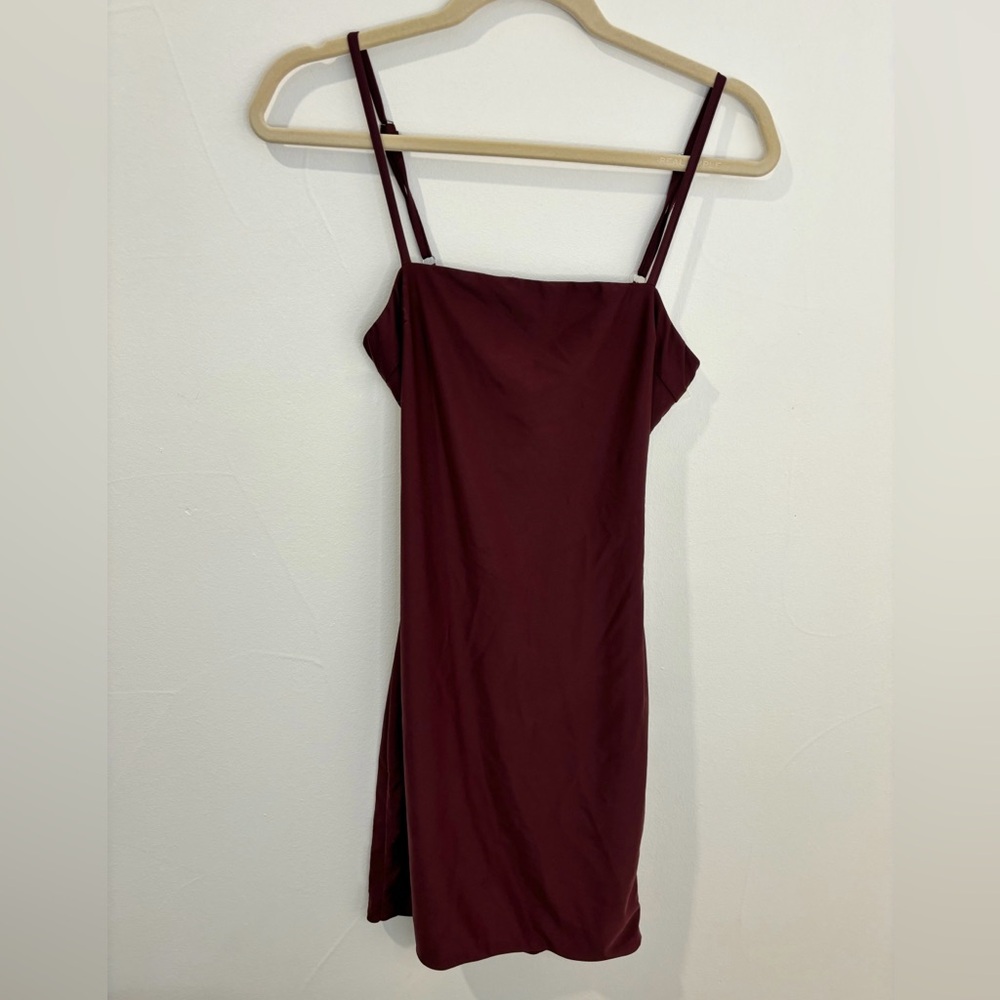 Tiger Mist Maroon Bodycon Mini Dress in size S